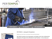 Tablet Screenshot of per-tempus.de
